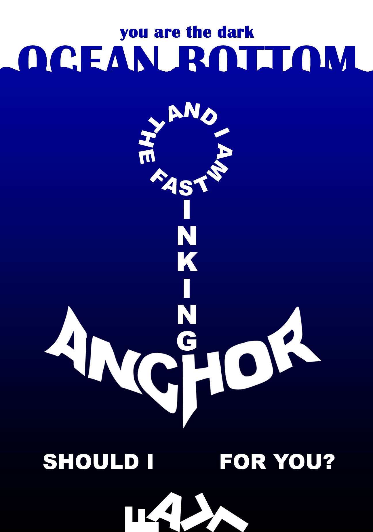 Typography Poster - Anchor