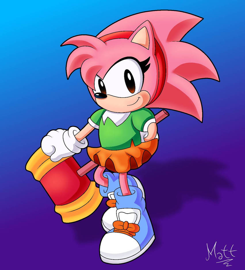 Amy Rose (Classic Version) by MatiPrower on DeviantArt