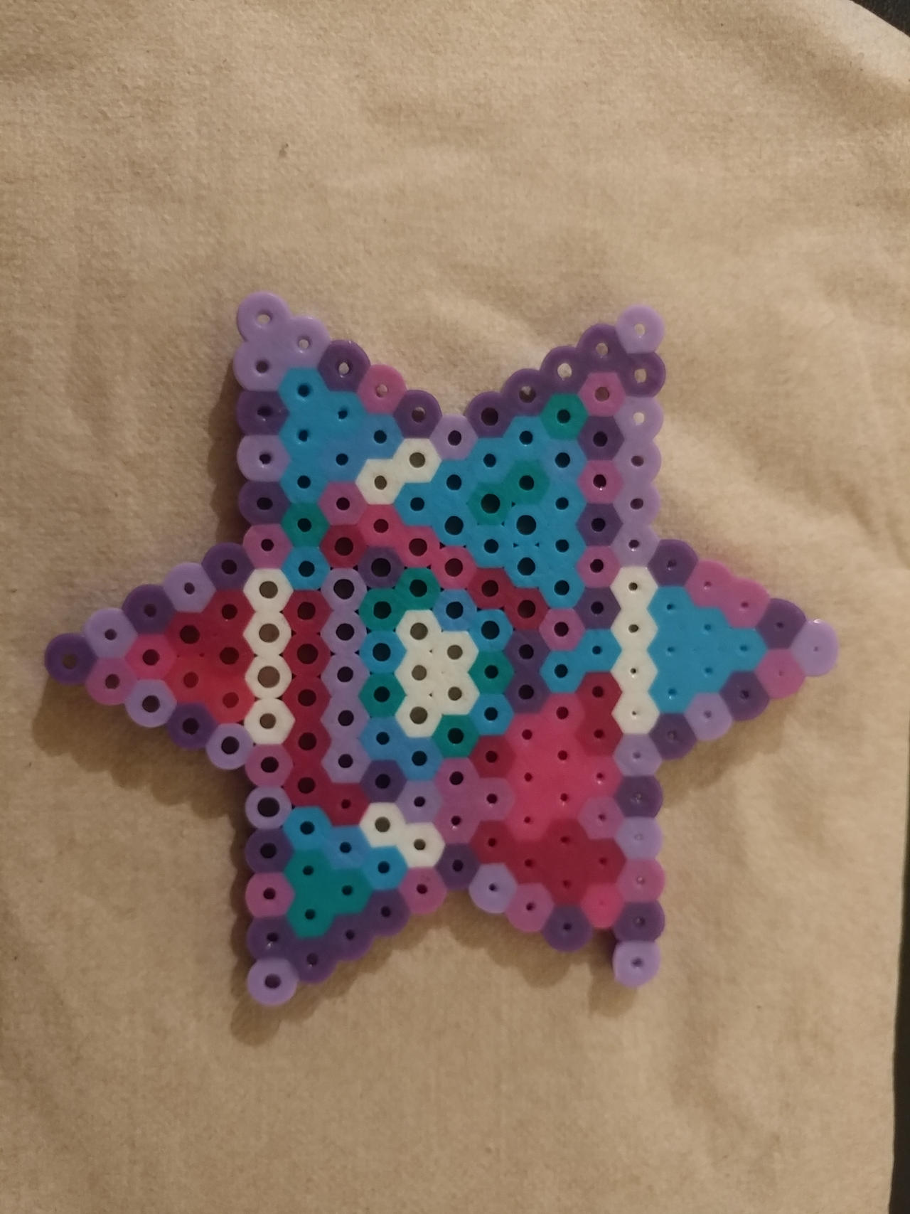 Geometric abstract perler design by lamblyn on DeviantArt