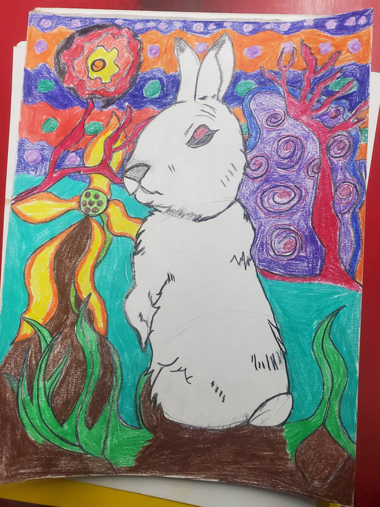 Bunny abstract complete by lamblyn on DeviantArt