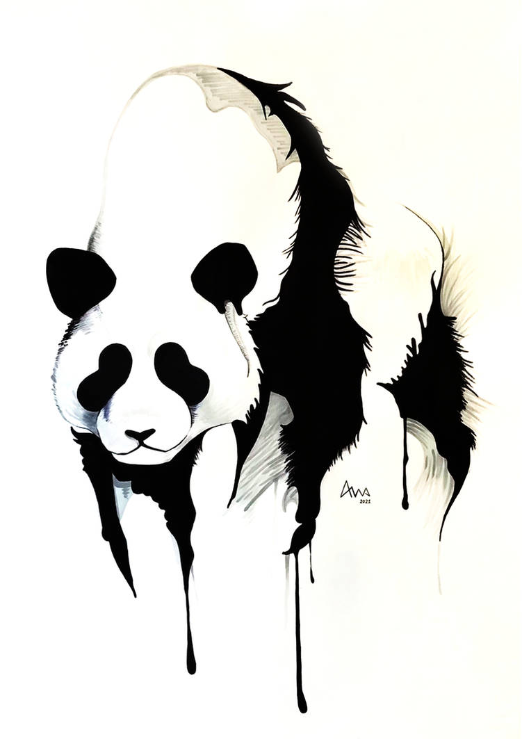 Drippy Panda Dripping Panda by Stardustrash on DeviantArt