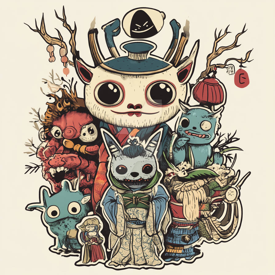 Traditional Yokai By Mysticmindpirate On DeviantArt traditional-yokai-by-mysticmindpirate-on-deviantart