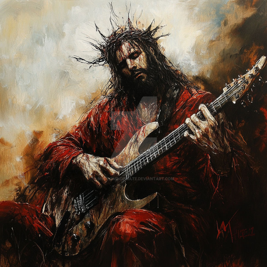 Jesus Rocker Icono Heavy metal jesus by mysticmindpirate on DeviantArt