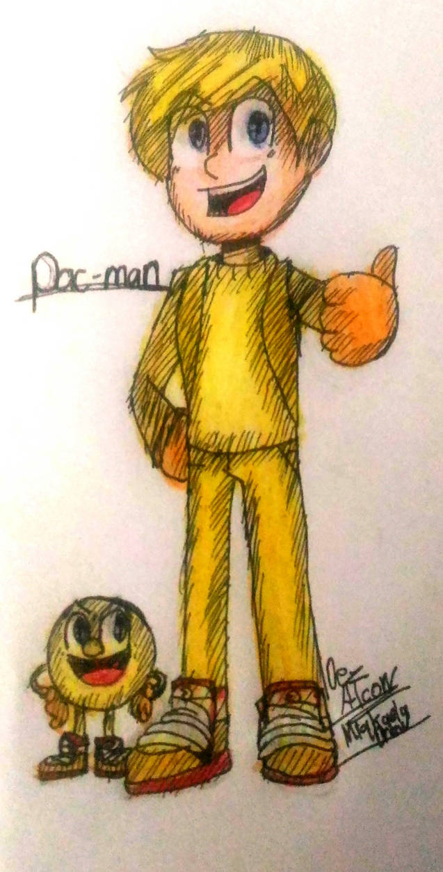 Pac-man as human by Skynightartzuwu on DeviantArt