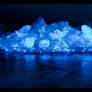 Ice, blue