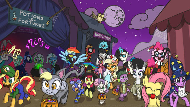 [MLP] - Halloween Desktop Wallpaper 2016