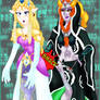 .:Zelda and Midna spank:.