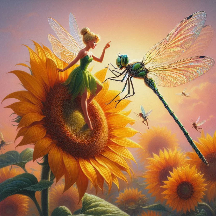 The Fairy and the Dragonfly by BMS-Art69 on DeviantArt