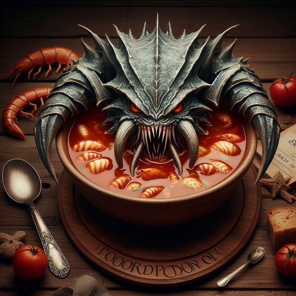 Er,... Waiter, There is something in my soup by BMS-Art69 on DeviantArt