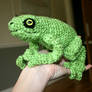 Green frog amigurumi