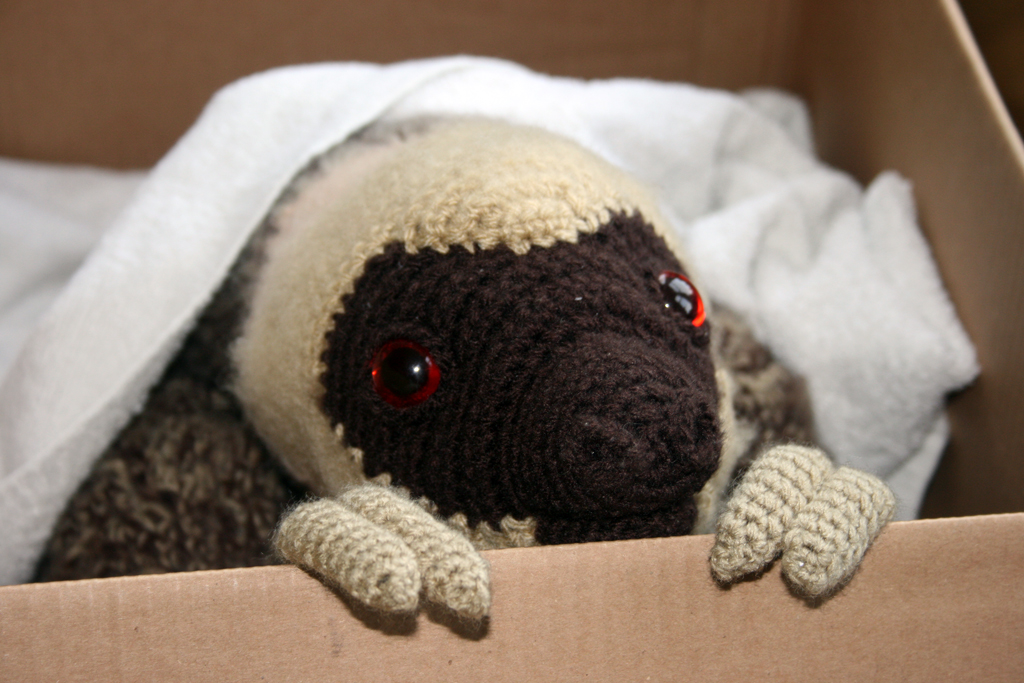 Crochet sloth