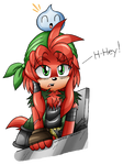 Red: The Lone Echidna Engineer, my style by DragonQuestHero