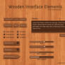 Wooden Interface Elements .PSD