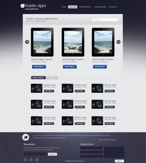 Appstore Website Template .PSD