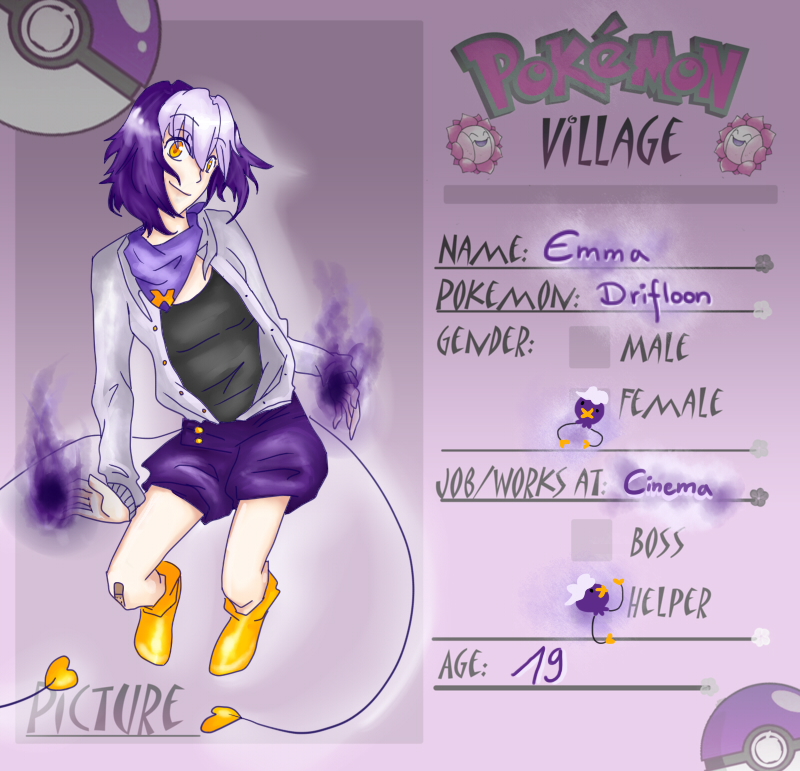 Emma The Drifloon, PokeVillage Application