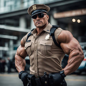 Muscular Riot Cop Cop by mkewx on DeviantArt