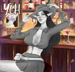 YCH auction + NSFW. At the bar (OPEN) by AllSkyArt
