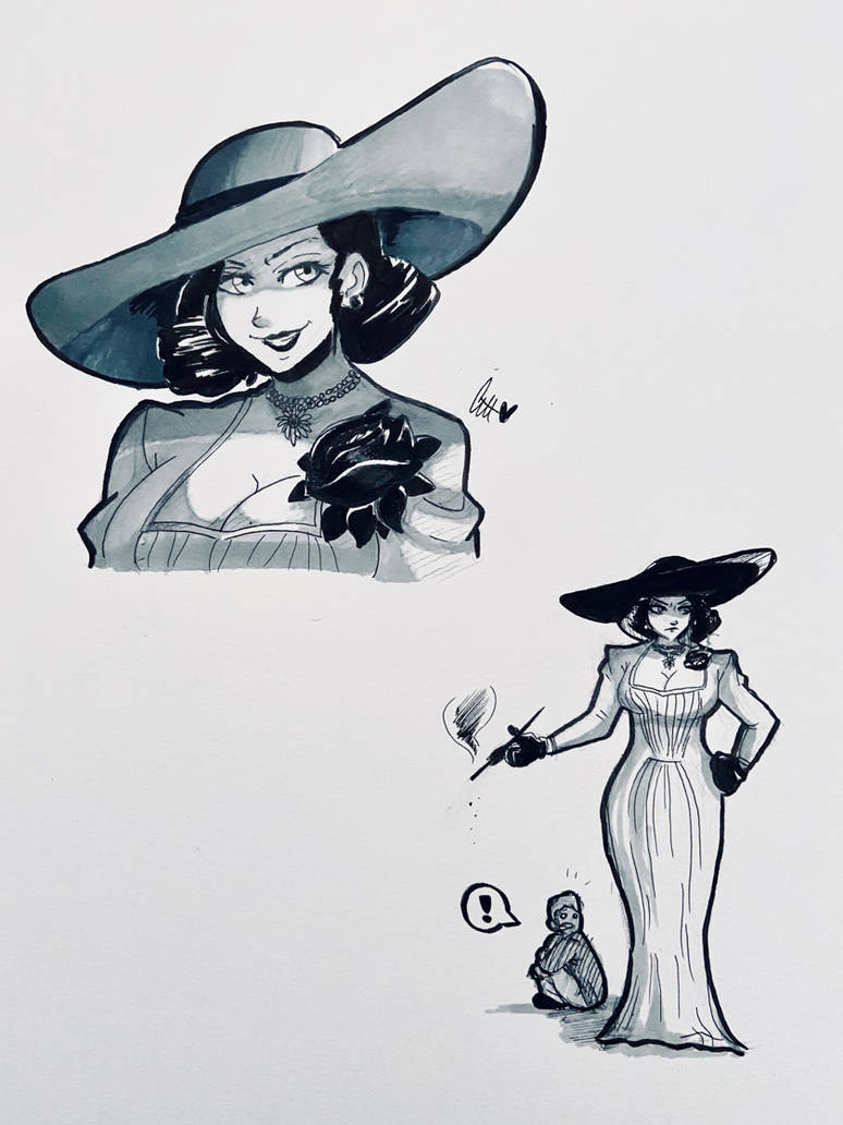 Lady Dimitrescu Fan Art by LadyAstralCosmos on DeviantArt