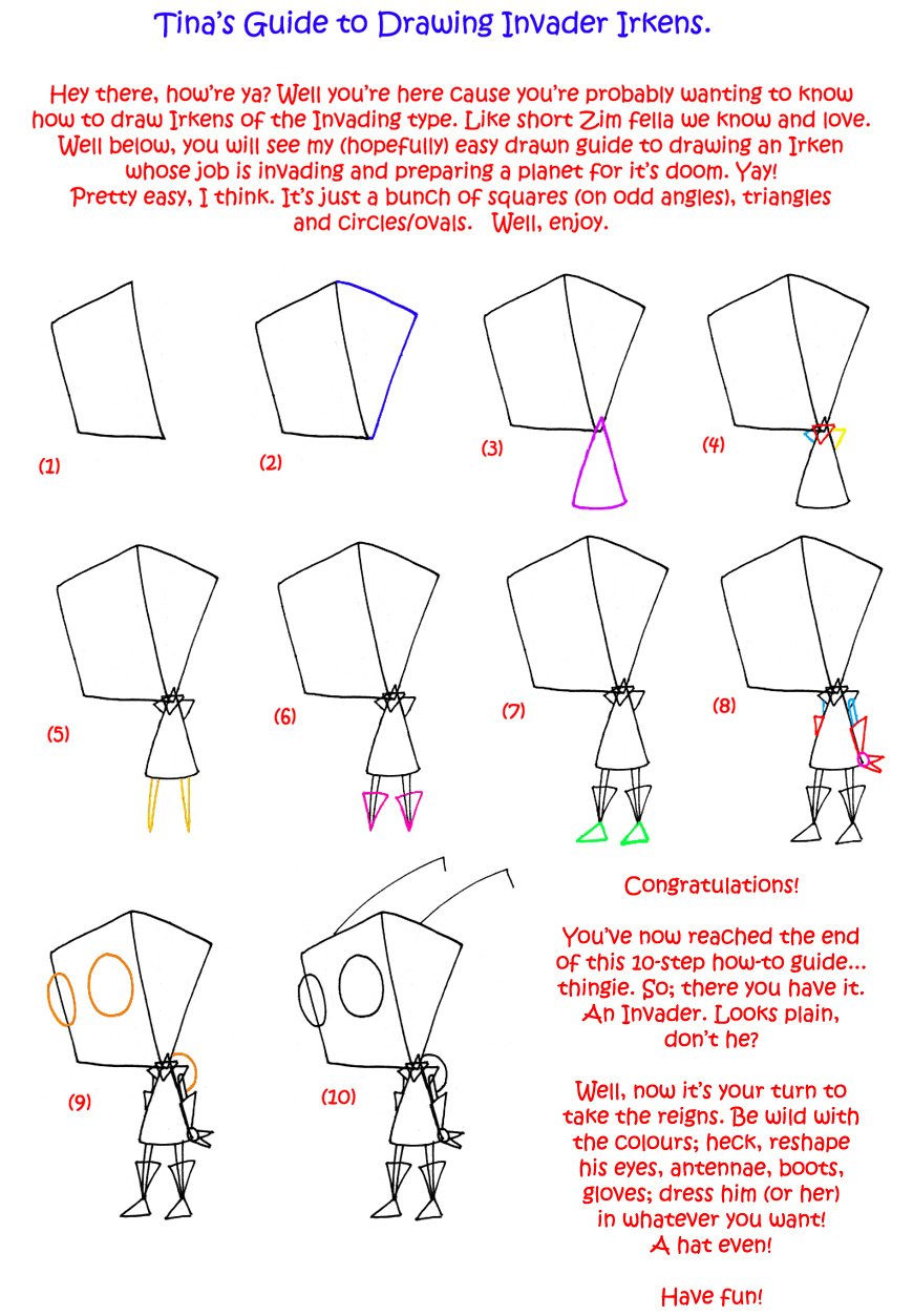 How To Draw An Irken Invader By Cgaussie On Deviantart