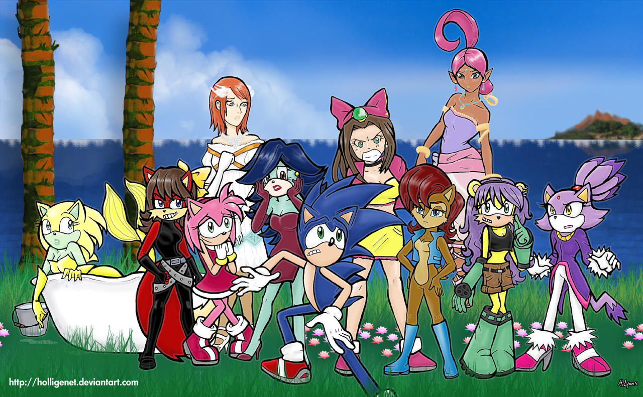 Sonic's Women in Scenery