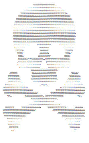 Ascii Art skull by AaubeThe on DeviantArt