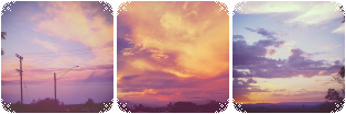 {F2U} Colourful sunset aesthetic divider