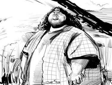 Caricature of Lost Hurley dude