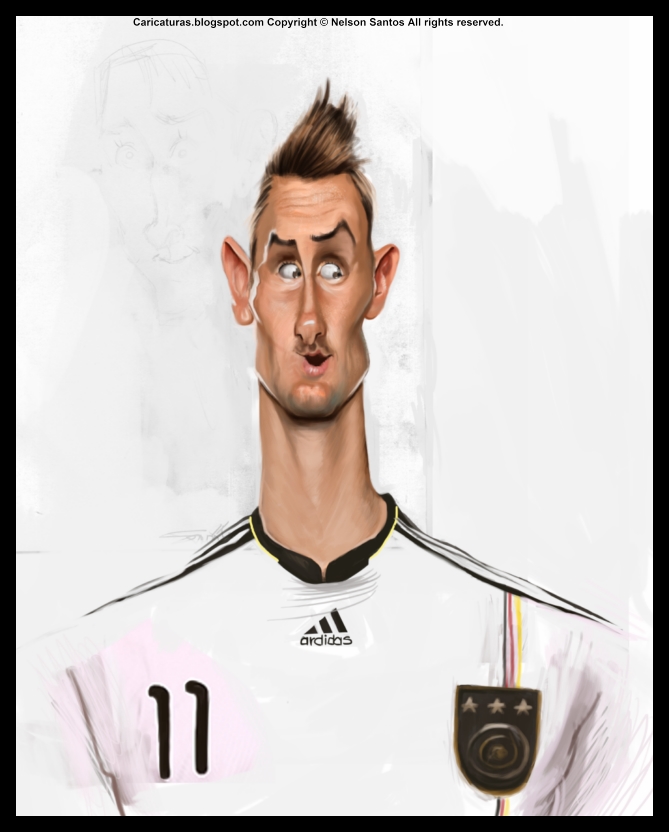 Miroslav Klose caricature