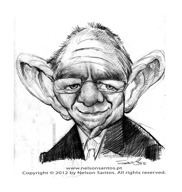 Wolfgang Schauble caricature