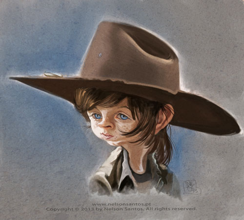 Carl-Grimes-the-kid-from-walking-dead-caricature