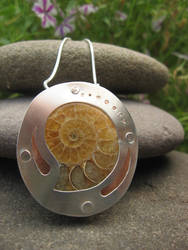 Ammonite Fossil Pendant