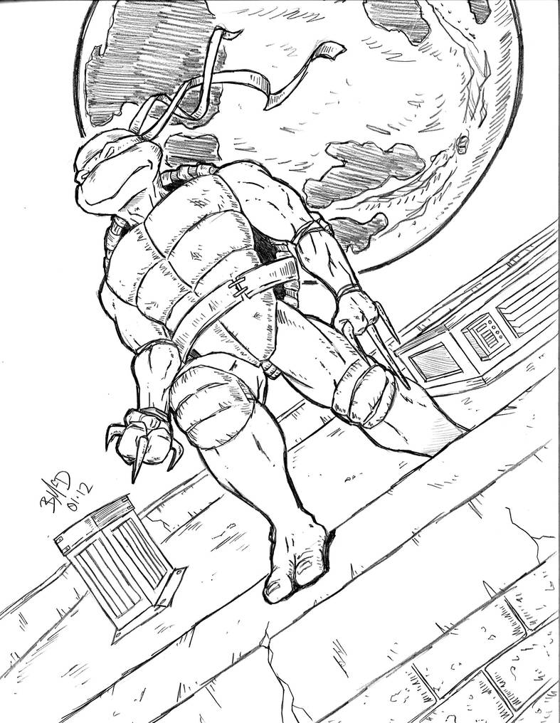 Raph Rooftop Train Raph on Roof by benji138 on DeviantArt