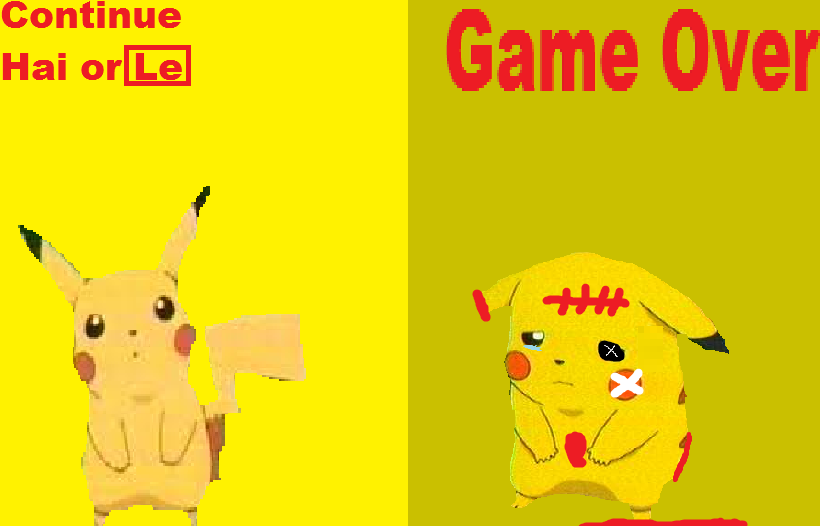 Pokemon bootleg game over by Arvin-IranianPuppy on DeviantArt