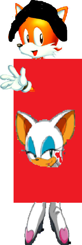 Tails and Rouge totem trench by CozyGlow-Sweetie-TF on DeviantArt