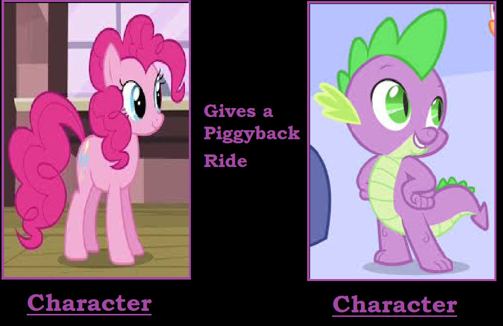 What if Pinkie Pie gives Spike a piggyback ride by CozyGlow-Sweetie-TF ...