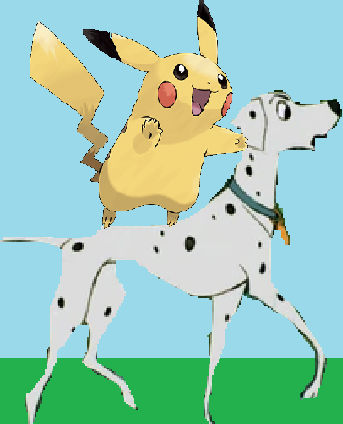 Pikachu riding on Perdita by CozyGlow-Sweetie-TF on DeviantArt
