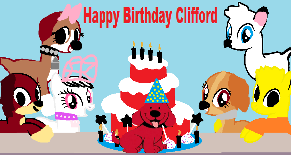 Happy Birthday Clifford by Arvin-IranianPuppy on DeviantArt