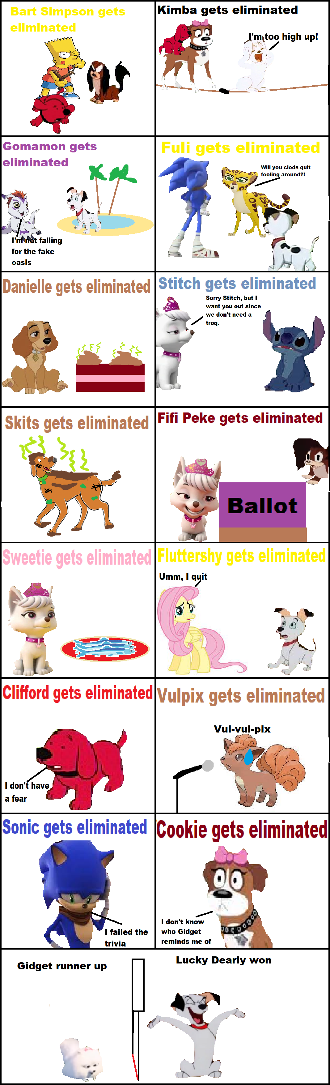 Extreme Drama Camp elimination by DaniellePuppyAllStar on DeviantArt