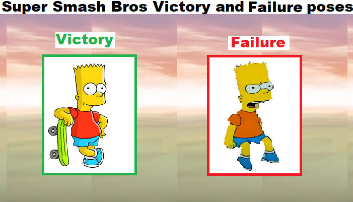 Failure Photo Simson Bart Simpson Victory and Failure pose by Arvin-IranianPuppy on DeviantArt