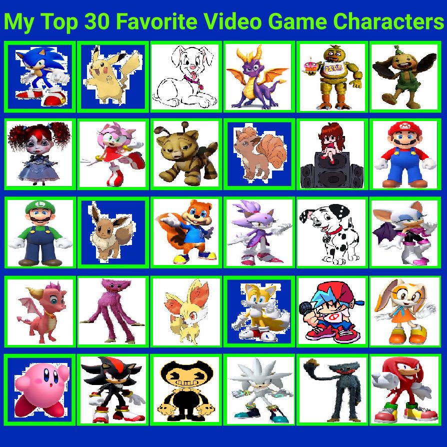 My Top 30 Favorite Video Game Characters By Arvin Iranianpuppy On My Top 30 Favorite Video Game Characters By Arvin Iranianpuppy On