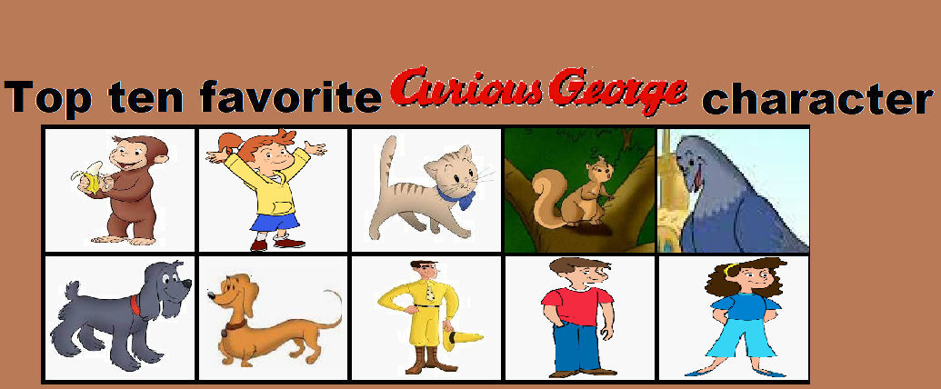 My top ten favorite Curious George characters by DaniellePuppyAllStar ...