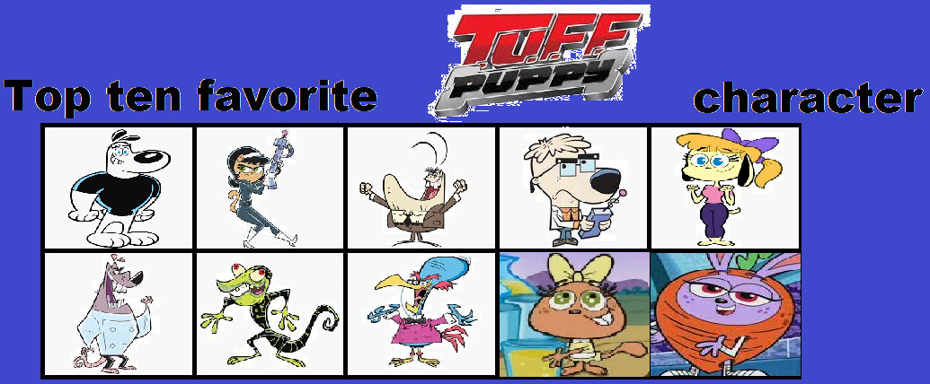Tuff Ride Character My top ten favorite Tuff Puppy characters by CozyGlow-Sweetie-TF on ...