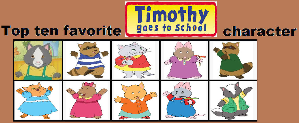 Top ten favorite Timothy goes to School characters by ...