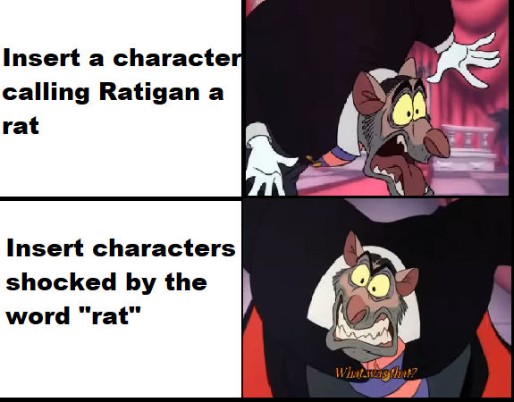 Professor Ratigan being called a rat meme template by ...