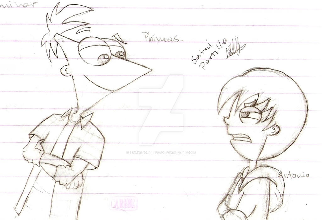 Phineas y Antonio by saraiportillo on DeviantArt
