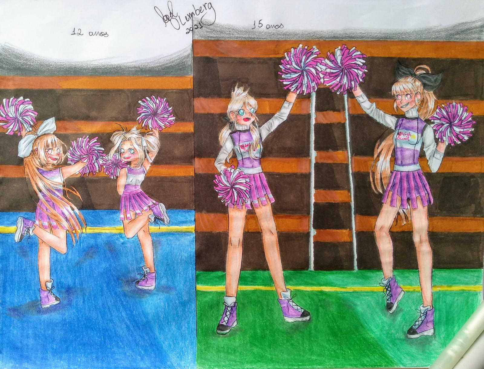 Cheerleaders by Draws-Olemberg on DeviantArt