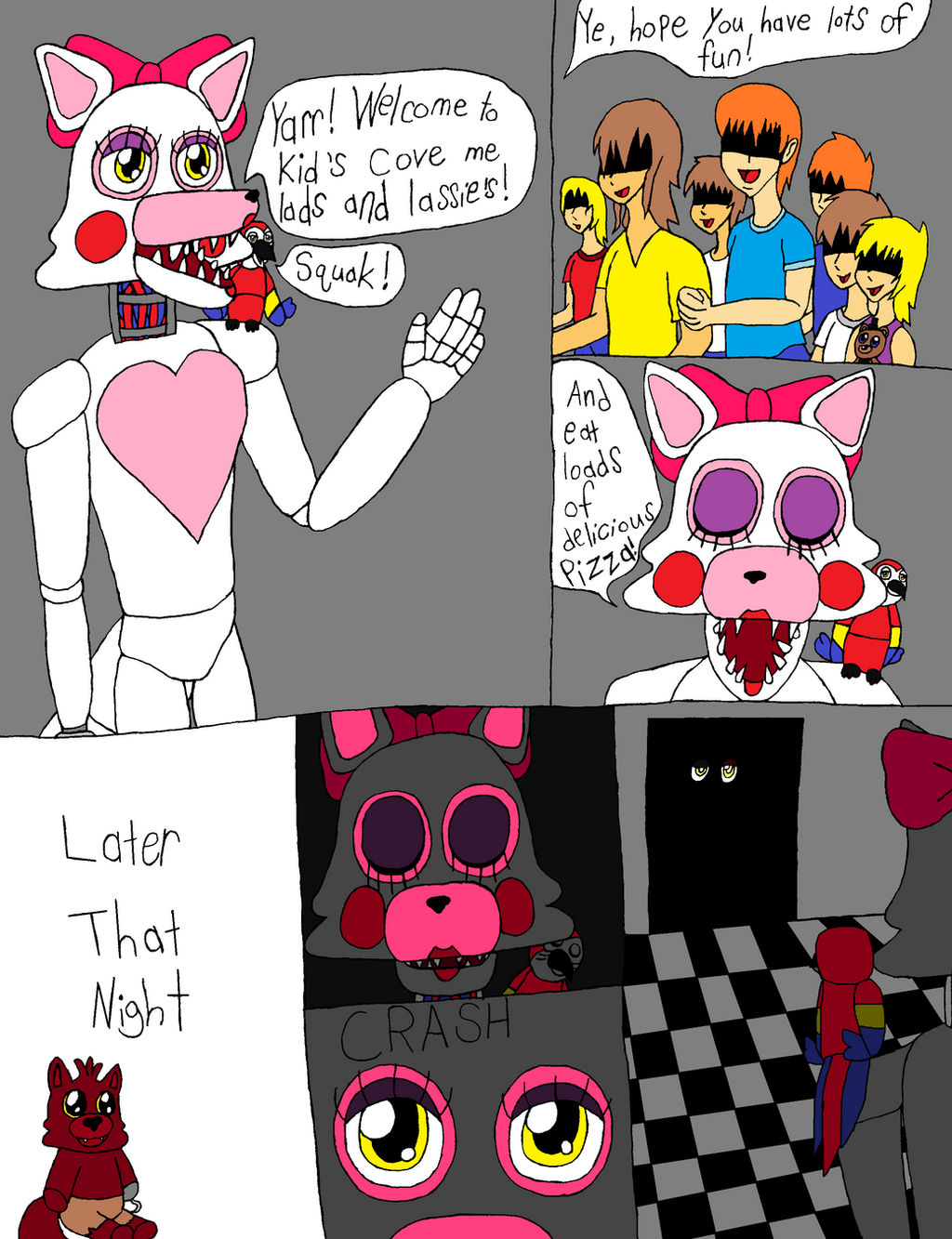 Foxy Foxy - FNAF2 Comic Page 2