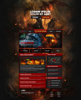 RedRune MMORPG Website Design