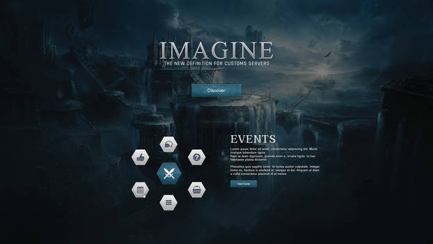 Imagine Dark MMO Splash Page