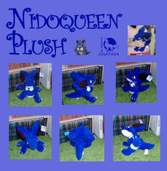 Nidoqueen plush collage by Ishtar-Creations